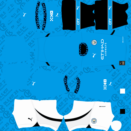 Manchester City DLS Kits 2025 Puma Revealed - Dream League Soccer Kits 2025 (Home)