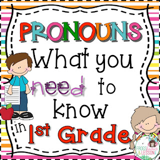 1st Grade Pronoun Activities