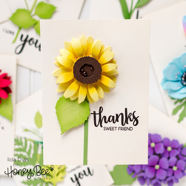 Lovely Layers, Floral Card Set,Honey Bee Stamps, Hydrangea,Coneflower,Sunflower,Anemone,Tulips,Roses,Easter Lily,Bitty Buzzwords,Card Making, Stamping, Die Cutting, handmade card, ilovedoingallthingscrafty, Stamps, how to,
