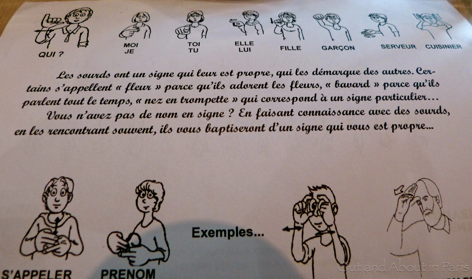 Two Thumbs Up For Sign Language Cafe In Paris Cafe Signes