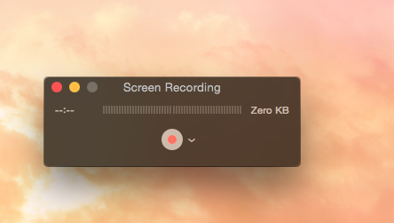 screen recording in quicktime player in Mac