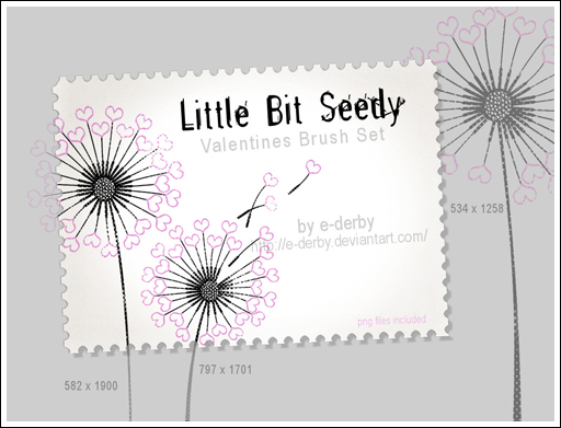 Little Bit Seedy Brush Set by E-Derby