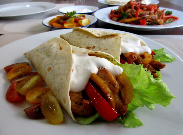 Fajitas de pollo