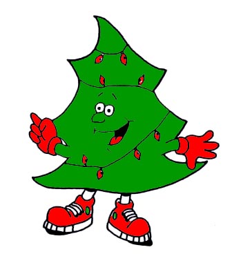 cartoon christmas tree