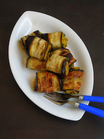 Spiced Quinoa Eggplant Rolls, Vegan Eggplant Quinoa Rolls