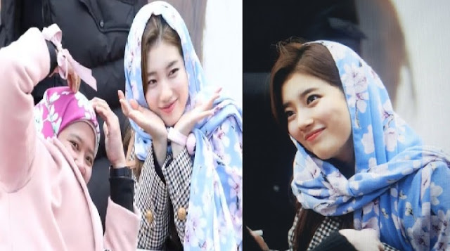 Wow !!! Cantiknya Suzy Memakai Hijab!