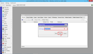 Memberi DNS Name untuk Hotpot - GUI