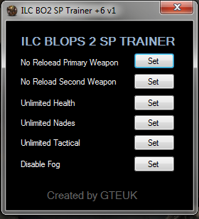 Black Ops 2 Trainer +6 v1