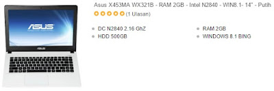  Update ulasan artikel kali ini aku akan membahas mengenai harga dan spesifikasi laptop a Harga Laptop Asus 14 Inch Murah Terbaru 2017