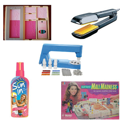 Throwback Thursday, #tbt, Fashion Plates, crimping iron, crimper, crimped hair, Sun-In, Mall Madness, bedazzler, top 5 beauty and fashion products I wish I had