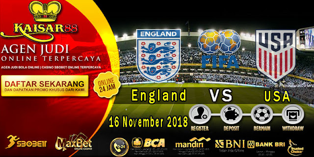 Prediksi Bola Terpercaya Liga Friendlies Inggris vs Amerika Serikat 16 November 2018