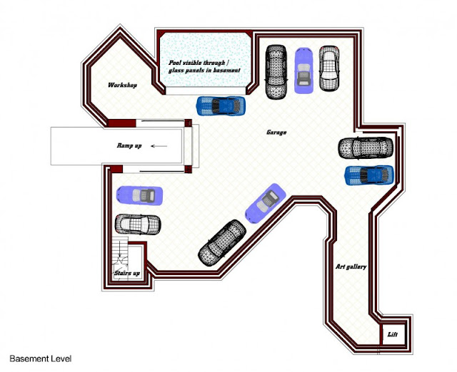 Floor plan of the basement level