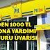 مساعدة مادية بقيمة 1000 ليرة تركي للسوريين والاجانب في تركيا