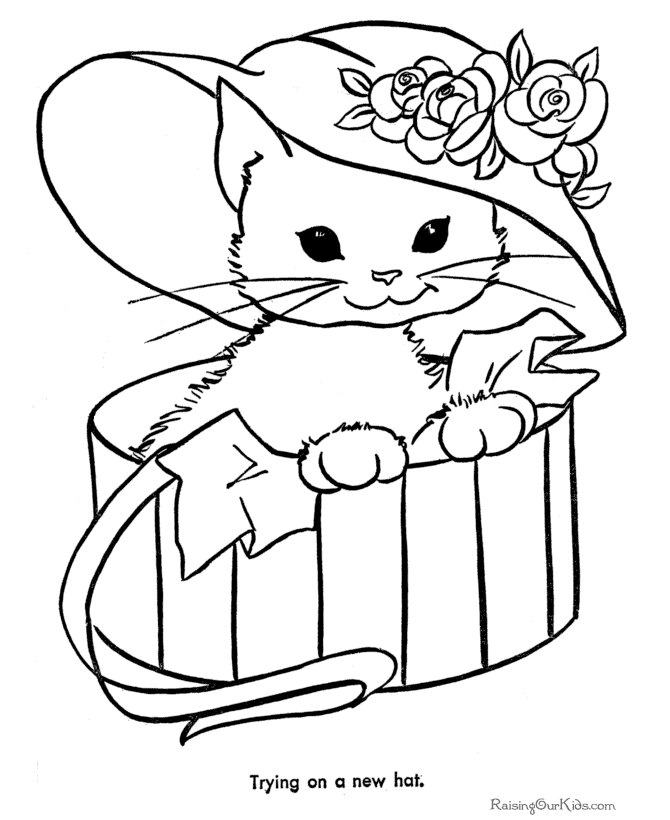Download kittens coloring pages | Minister Coloring