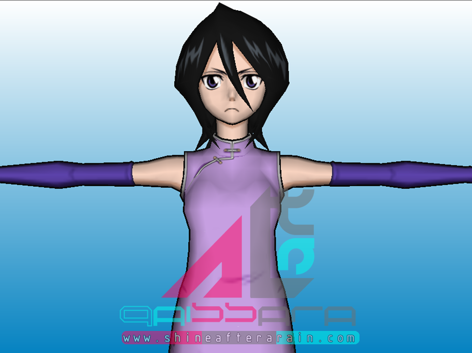 Rukia Kuchiki Everyday Clothes 3D Model