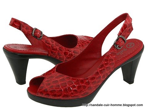 Sandale cuir homme:26097IM.[675428]