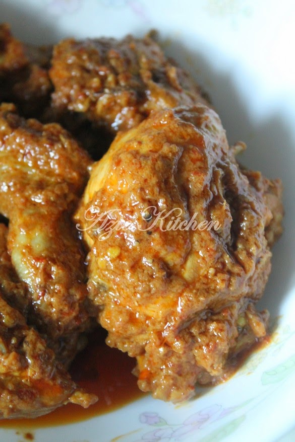 Rendang Ayam Yang Sedap dan Tahan Lama - Azie Kitchen