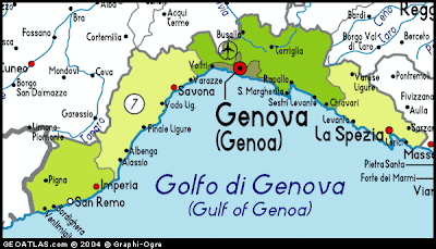Liguria Map Regions