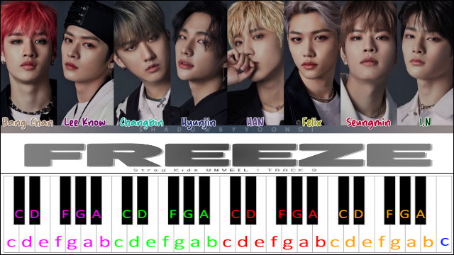 FREEZE by Stray Kids Piano / Keyboard Easy Letter Notes for Beginners