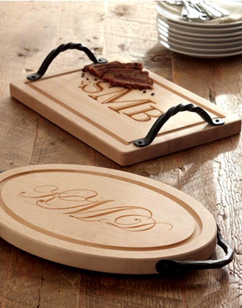 Monogrammed Wooden Cutting Boards