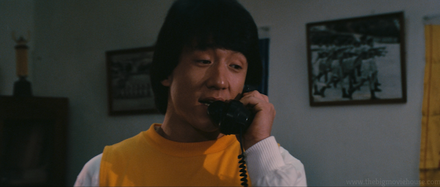 Jackie Chan on the phone