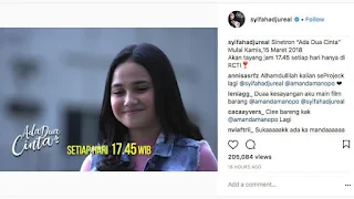 nama pemain pemeran Ada dua cinta RCTI