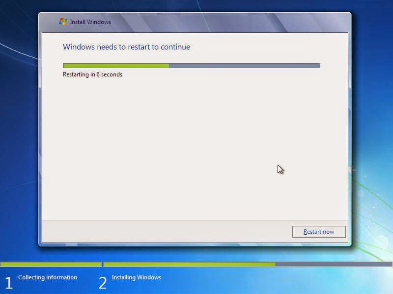 Cara Instal Windows 7 yang benar disertai gambar