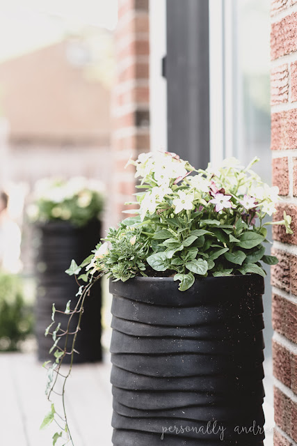 How to love your suburban backyard.  My tips for making the most of your space and living in it throughout the summer. Unify the look of your accessories with spray paint. 