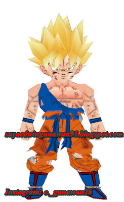 Goku SS Battle Damage Chibi