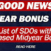 SDOs with released Midyear Bonus FY 2023 (see the list here)