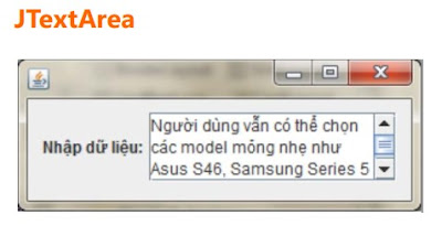 JTextArea trong lập trình java