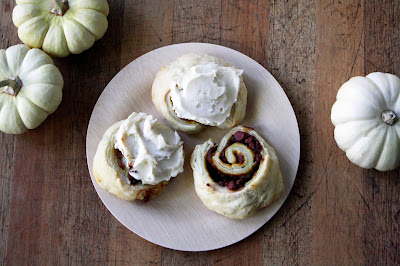 Pumpkin Butter Cinnamon Rolls