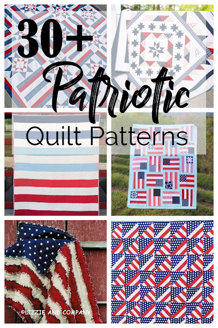 collage of patriotic quilts