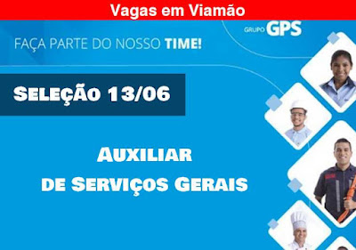 Vagas para Auxiliar de Serviços Gerais em Viamão