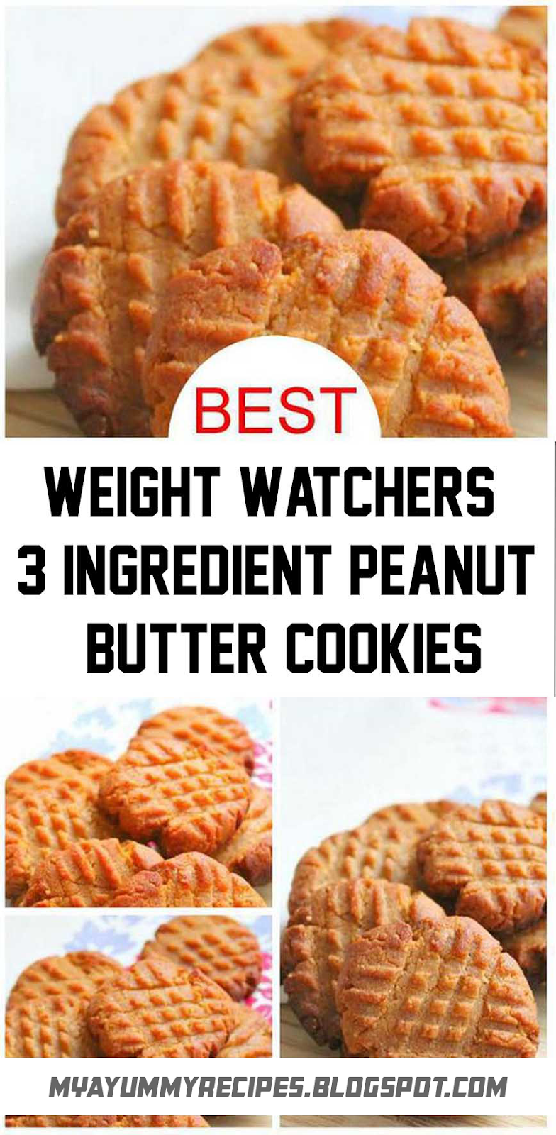 Weight Watchers 3 Ingredient Peanut Butter Cookies - Mya ...