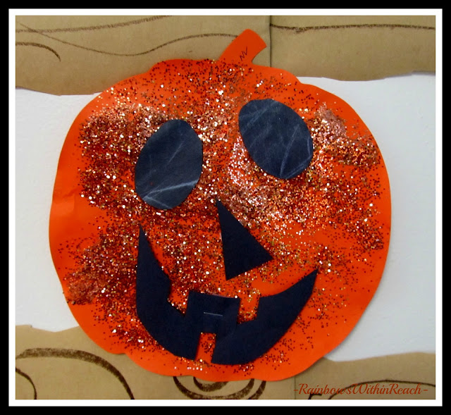 photo of: Simple Jack-o-Lanterns with GLITTER! (Fall RoundUP via RainbowsWithinReach) 