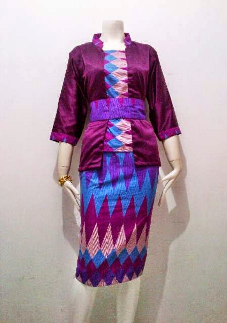 Baju Dress Batik Encim motif kain batik RangRang Batik 
