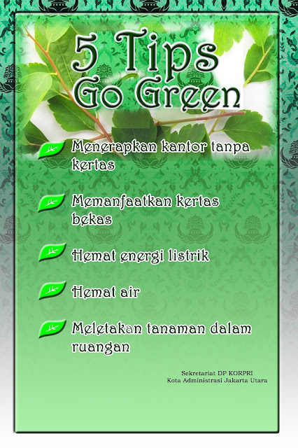 5 Tips Go Green Korpri