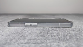 Side view of the phone with the case