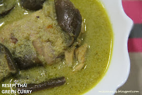 resipi thai green curry