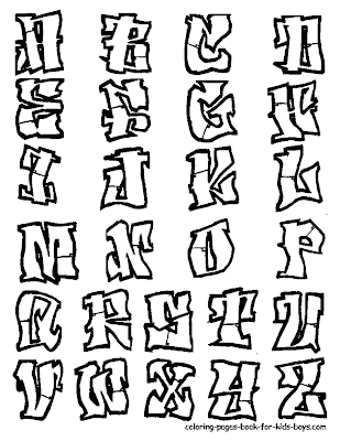 graffiti letters alphabet. graffiti letters alphabet.