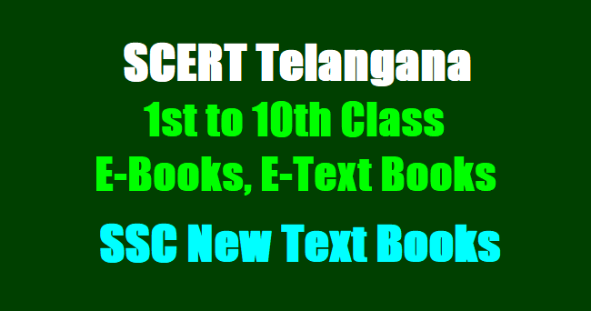 E Books E Textbooks Scert Telangana 1st Class To 10th Class Ssc New Text Books Teachersbadi In