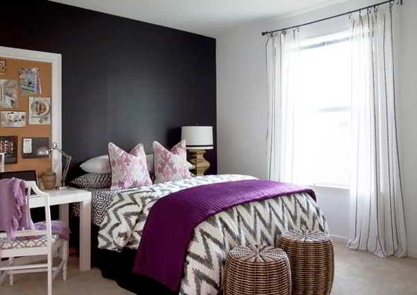 40 warna  cat  kamar  tidur utama minimalis sempit kecil mungil