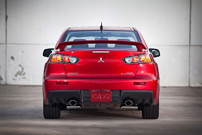 2010 Mitsubishi Lancer Evolution GSR Rear View