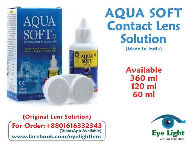 AQUA SOFT Contact Lens Solution | Multipurpose Solution for All Types of Contact Lenses