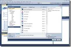 New Project VS2010