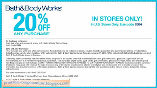 Free Printable Bath And Body Works Coupons