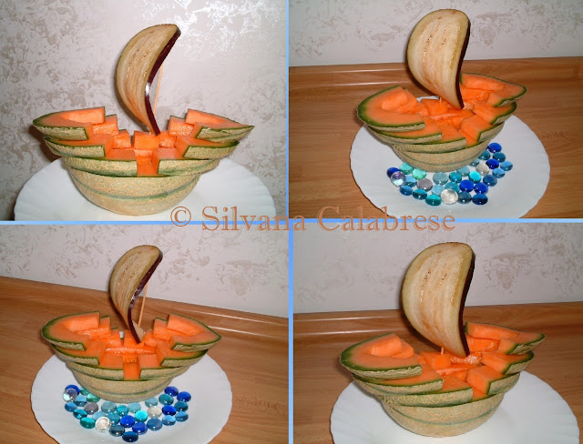 Carvings sailing ship with melon Loving San Francisco