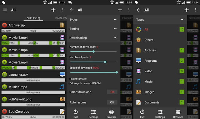 Aplikasi Advanced Download Manager