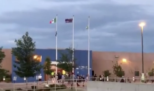 Patriotic Americans' donate U.S. flags after protesters raise Mexican flag over ICE facility